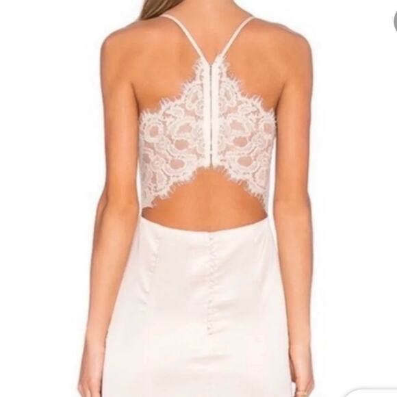 Lovers + Friends The Paris Lace Silky Fairy Romantic Ethereal Slip Dress 4 NWT - Picture 6 of 13